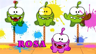 Om Nom es atacado con bombas de pintura | Aprende español con Om Nom