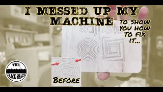 I messed up my machine.. to show you how to fix it