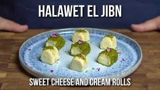 Halawet El Jibn - A pillowy cream filled dessert