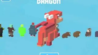 Crossy road all 95 characters (except for piggy bank)