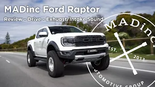 The new Ford Ranger Raptor - MADinc Drive & Review with Exhaust & Intake Sound