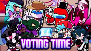 VOTING TIME but Every Turn a Different Character Sings 🎶⚡ (FNF V.S Impostor v4 Everyone Sings It)