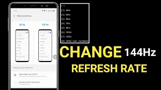 CHANGE 144Hz REFRESH RATE ! BOOST PERFORMANCE ! FIX LAG ! MAX FPS - NO ROOT