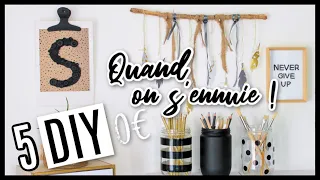 5 DIY 0€ À FAIRE QUAND ON S'ENNUIE EN CONFINEMENT !