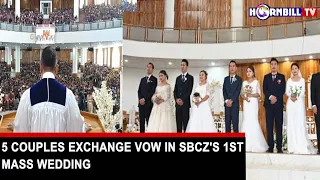 5 COUPLES EXCHANGE VOW IN SBCZ'S 1ST MASS WEDDING