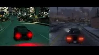 GTA 4 vs GTA 5 - Infernus & Comet Driving Comparison Gameplay