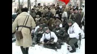 Партизанский парад 23.02.1942 Ковпака (рекон 2012). Дубовичи