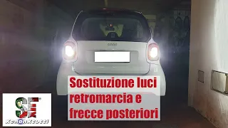 Conversione luci retromarcia e frecce posteriori Smart 453