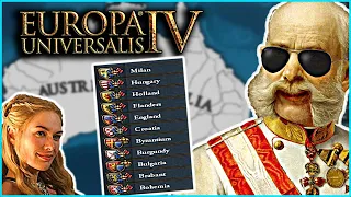 5 Personal Unions By 1452?! Easy World Conquest EU4 Austria Guide