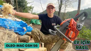 OLEO-MAC GSH 56 CANAVARI DENİYORUZ(OLEO-MAC GSH 56 TRYING THE MONSTER)#CHAINSAW