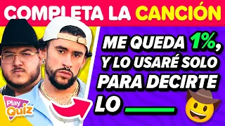 Completa la Canción 🔊🤔🎸 | PlayQuiz Trivia - Especial Música