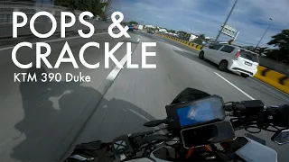 Pops and crackles ONLY | KTM 390 Duke Akrapovic Decat Pure Sound