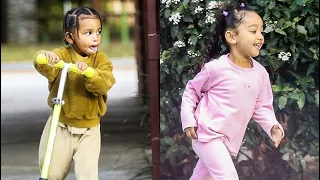 Psalm West, 2, Rides A Scooter While Playing In The Park With Big Sis Chicago, 4 – Photos