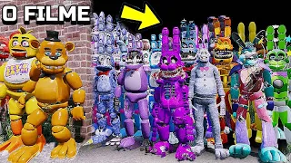 ANIMATRONICS MOVIE VS TODOS OS ANIMATRONICS GOLDEN FREDDY, FREDDY, CHICAS, BONNIE ...(O FILME 3)