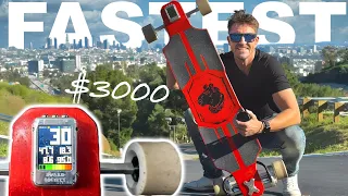 $3000 ELECTRIC SKATEBOARD Worth It?? - DEFIANT 1: FASTEST Esk8 2023