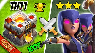 Th11 Witch Attack Strategy - 2023 || Dominate Town Hall 11 Wars Easily