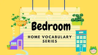 My Home Bedroom Vocabulary🏡 | English Learning Nouns and Pronunciation for ESL and Kids📚