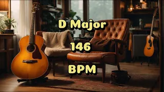 D Major Guitar Backing Track | 146 BPM | Elevate Your Playing
