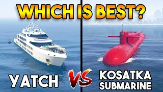 GTA 5 ONLINE : YACHT VS SUBMARINE (WHICH IS BEST?)