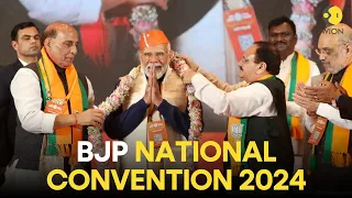 LIVE: PM Modi addresses at BJP National Convention 2024 | Bharat Mandapam