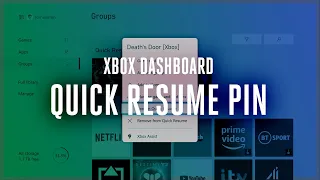 New Xbox Quick Resume pin games feature