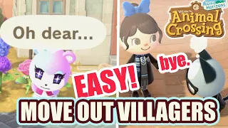 HOW TO: KICK OUT VILLAGERS | Animal Crossing New Horizons