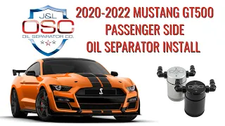 J&L Oil Separator Co. 2020-2022 Ford Mustang GT500 Install 3054P