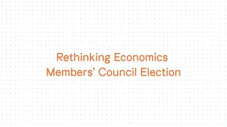 Rethinking Economics International Members' Council Election 2023