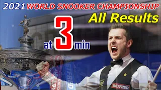 【SNOOKER】World Championship All Match Results【2021】