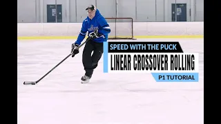 On-Ice Speed with the Puck Linear Crossovers Rolling