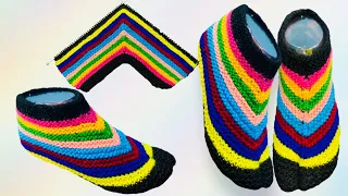 New Knitting Pattern/Design For Ladies Socks/Shoes/Slippers/Booties/Anguthe Wali Socks # 213