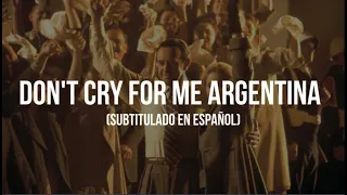Don't Cry For Me Argentina│Madonna (Subtitulado al español)