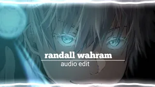 randall wahran [audio edit]