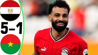 Egypt vs Burkina Faso 5-1 - All Goals and Highlights - 2024 🔥 SALAH