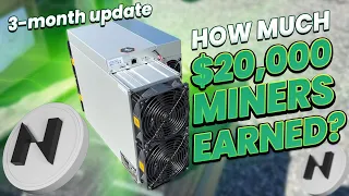 How Much Did My $20,000 of Miners Earn in 3 Months?
