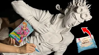 Eng sub[Life-sized]Giorno Giovanna[JoJo's Bizarre Adventure]Make 1$clay sculpture statue figure