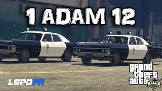 1 ADAM 12 - LSPDFR GTA 5 - RETRO STYLE POLICE CAR