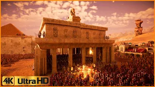 Roman Legion vs Egyptian Temple Guards - Ultimate Epic Battle Simulator 2 UEBS 2 (4K)