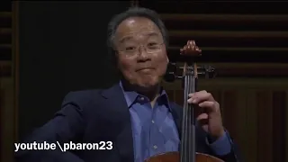 Yo-Yo Ma plays Bach Cello Suites LIVE