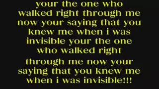 Ashlee Simpson invisible lyrics!!!!