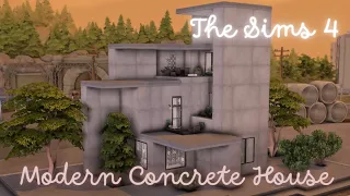 The Sims 4 Build - Modern Concrete House | No CC |