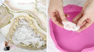 How I Create Epsom Salt Resin Geode Crystals