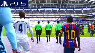 PS5 Graphics   eFootball PES 2021 Real Madrid vs Barcelona PS5 Game Play Full HD 60Fps