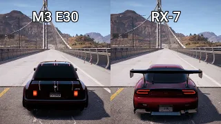 NFS Payback - BMW M3 Evolution E30 vs Mazda RX-7 Spirit R - Drag Race