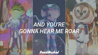 Group Performance "Roar" By Katy Perry (Lyrics) | The Masked Singer