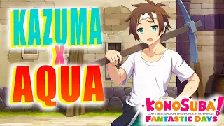 The Usual Useless Aqua and Unlucky Kazuma | KonoSuba Fantastic Days | Kazuma Character Story 2