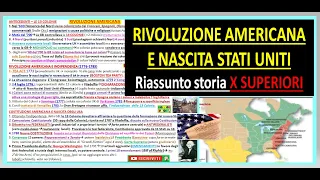 RIVOLUZIONE E INDIPENDENZA AMERICANA riassunto semplice storia x superiori