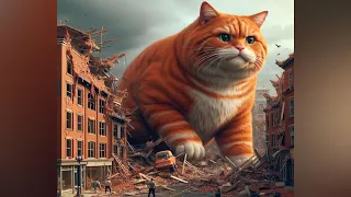 Месть рыжего кота | Грустная история | Бедный кот | Гигантский кот #коты #ai #sadcat #sad #story
