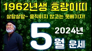 2024년 5월운세 [1962년생] 살랑살랑 움직이지 않고 못베기지? #5월운세 #1962년생운세 #호랑이띠운세 #범띠운세 #이달의운세