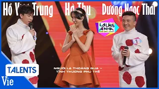 Hà Thu đoán chính xác Hồ Việt Trung & Dương Ngọc Thái sau bức tường, thể hiện mashup cực hay